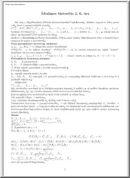 Általános biztosítás 2, 6. óra