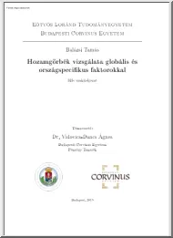 Balázsi Tamás - Hozamgörbék vizsgálata globális és országspecifikus faktorokkal