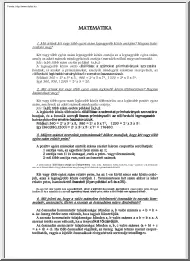 Matematika elméleti érettségi