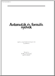 Automaták és formális nyelvek