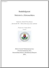 Schmidt Diána Regina - Motiváció a