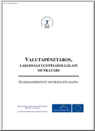 Valutapénztáros, szakmaismertető