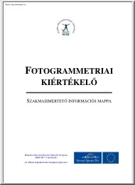 Fotogrammetriai kiértékelő, szakmaismertető információs mappa