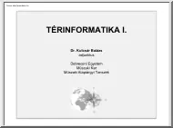 Dr. Kulcsár Balázs - Térinformatika