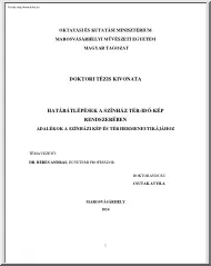 Dr. Béres András - Határátlépések a színház tér-idő-kép rendszerében