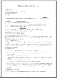 Általános biztosítás 2, 5. óra