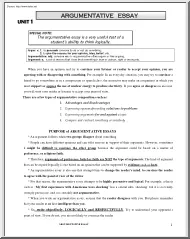 Argumentative Essay