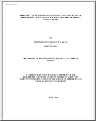 Odindo Francis Okinda - Assessment of health related physical fitness and motor skill ability of 9-11 year old school children in Nairobi County, Kenya