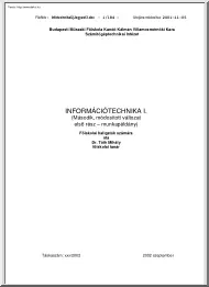 Dr. Tóth Mihály - Információtechnika I