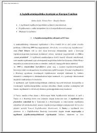 A foglalkoztatáspolitika stratégiái az Európai Unióban