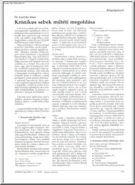 Dr. Gyetván János - Krónikus sebek műtéti megoldása