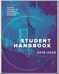 Albany College of Pharmacy and Health Sciences, Student Handbook