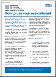 How to Use Your Eye Ointment