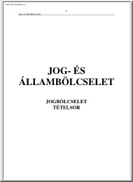 Jog-és állambölcselet