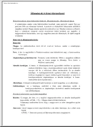 Állományok és könyvtárszerkezet