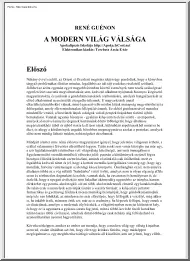 René Guénon - A modern világ