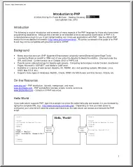Dr. Frank McCown - Introduction to PHP