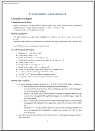 Számelmélet, számrendszerek