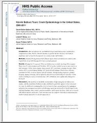 Hot-Air Balloon Tours, Crash Epidemiology in the United States