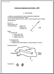 Gépészeti alapismeretek tételek