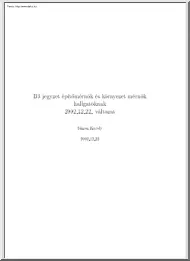 B3 jegyzet építőmérnököknek és környezetmérnök hallgatóknak