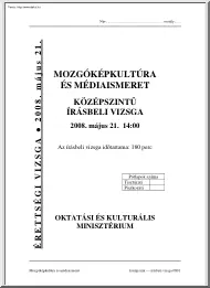 Mozgóképkultúra és médiaismeret