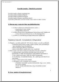 Szociális munka, elmélyítő