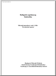 BMF Statisztika, hallgatói segédanyag