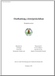 Tóth Enikő - Oszthatóság a