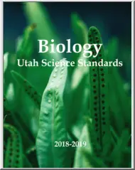 Biology, UTAH Science Standards, 2018-2019