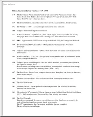 African American History Timeline