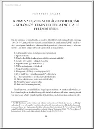 Fenyvesi Csaba - Kriminalisztikai