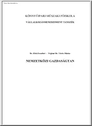 Elek-Vörös - Nemzetközi gazdaságtan