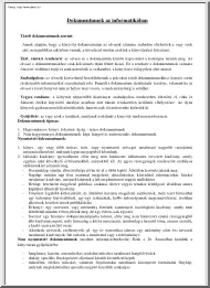 Dokumentumok az informatikában