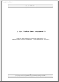 A szociális munka etikai kódexe