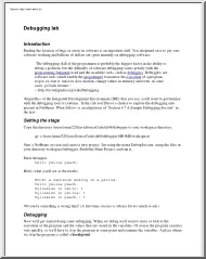 Debugging lab