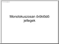 Monolokuszosan öröklődő jellegek