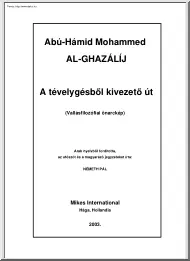 Abú-Hámid Mohammed - A tévelygésből kivezető út