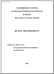 Dr. Bittner Péter - Humán menedzsment