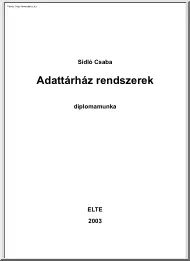Sidló Csaba - Adattárház rendszerek