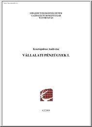 Kosztopulosz Andreász - Vállalati