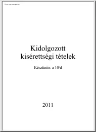Irodalom kidolgozott kisérettségi