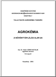 Dr. Sárdi Katalin - Agrokémia, a