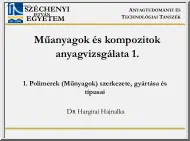 Dr. Hargitai Hajnalka - Műanyagok és