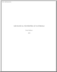 David Roylance - Mechanical Properties of Materials
