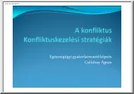 Cséfalvay Ágnes - Konfliktuskezelési stratégiák