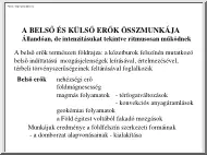 A belső és külső erők összmunkája