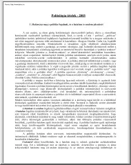 Politológia tételek, 2003