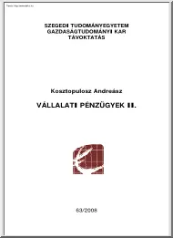 Kosztopulosz Andreász - Vállalati