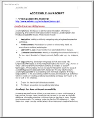 Accessible Javascript